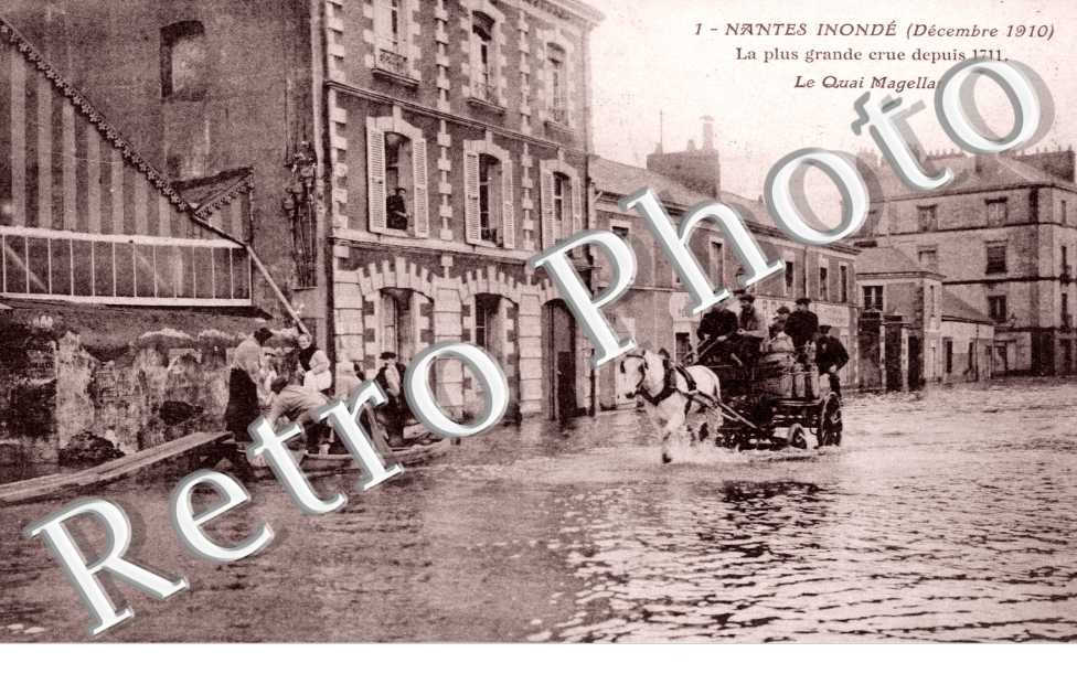 le quai Magellan Inondations decembre 1910
