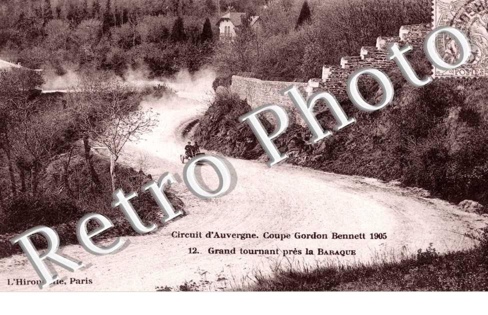 Grand tournant pres la Baraque Coupe Gordon Bennett 1905