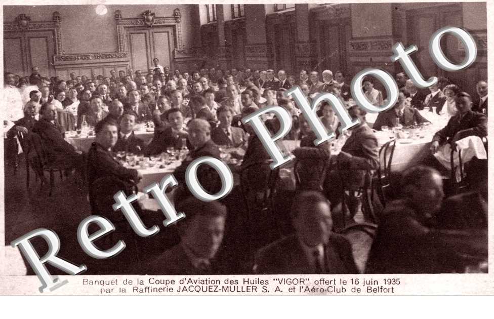 banquet de la Coupe d&#039;aviation des huiles Vigor offert le 16 juin 1935 par la raffinerie Jacquez-Muller