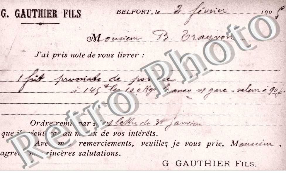 fabrique de Vernis ... G. Gauthier Fils rue Colbert Faub de France