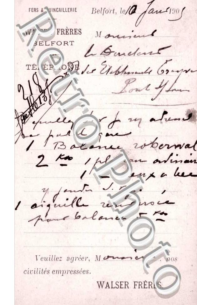 Fers et quincaillerie Walser freres