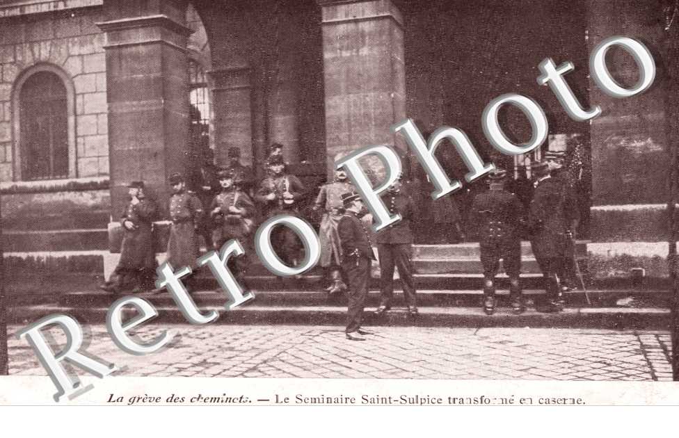 la greve des cheminots Le seminaire Saint-Sulpice transforme en caserne