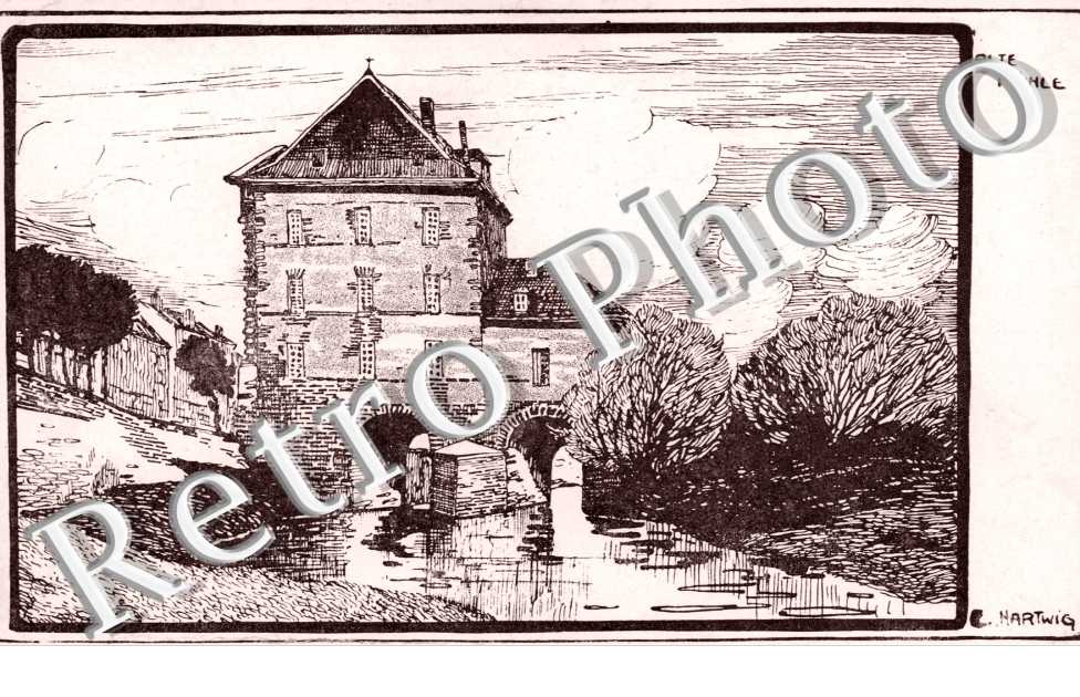 Alte Muhle Vieux Moulin  - carte militaire allemande E. Hartwig