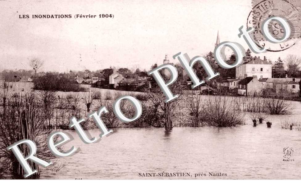 les inodations fevrier 1904 SAINT SEBASTIEN