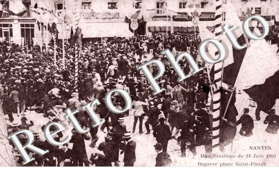les Manifestations du 14 juin 1903 Bagarre Place Saint-Pierre