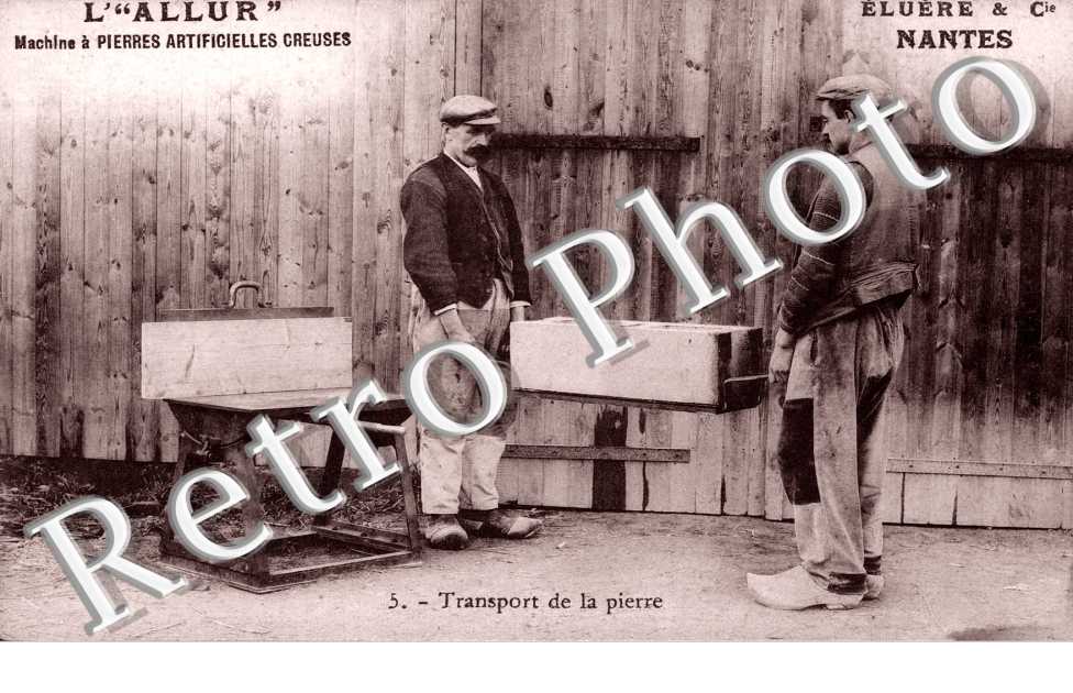 Eluere & Cie " L'Allur " machines a pierres creuses Transport de la pierre