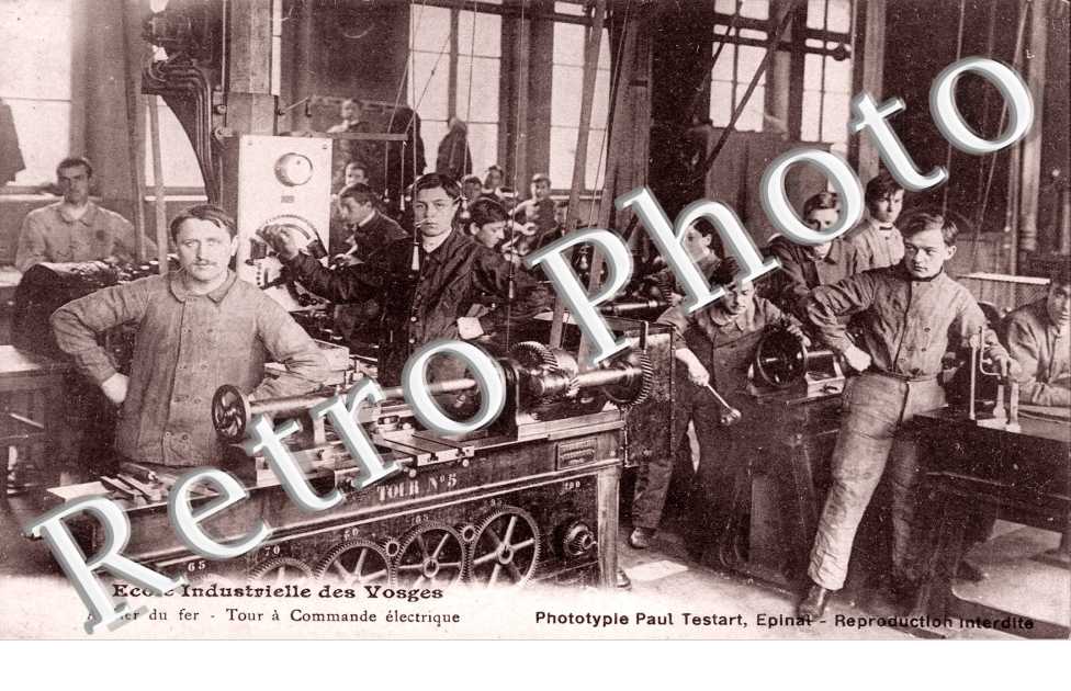 Ecole industrielle des Vosges Atelier du Fer Tour a commande electrique
