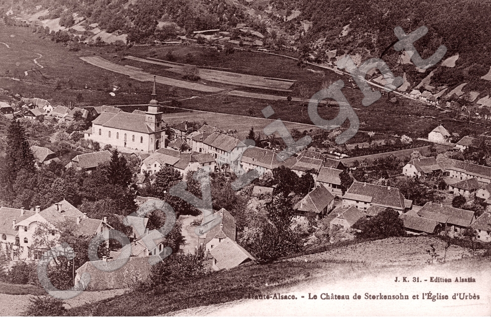 le Chateau de Sterkensohn et l&#039;Eglise d&#039;Urbes