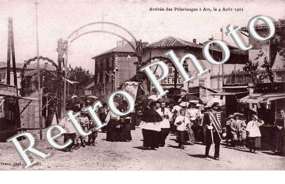 arrivee des pelerins le 4 aout 1905