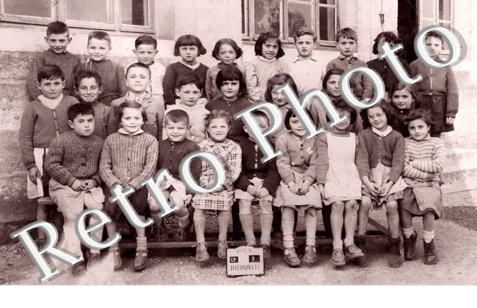 Photo scolaire annee 1955-1956 classe de CP 5