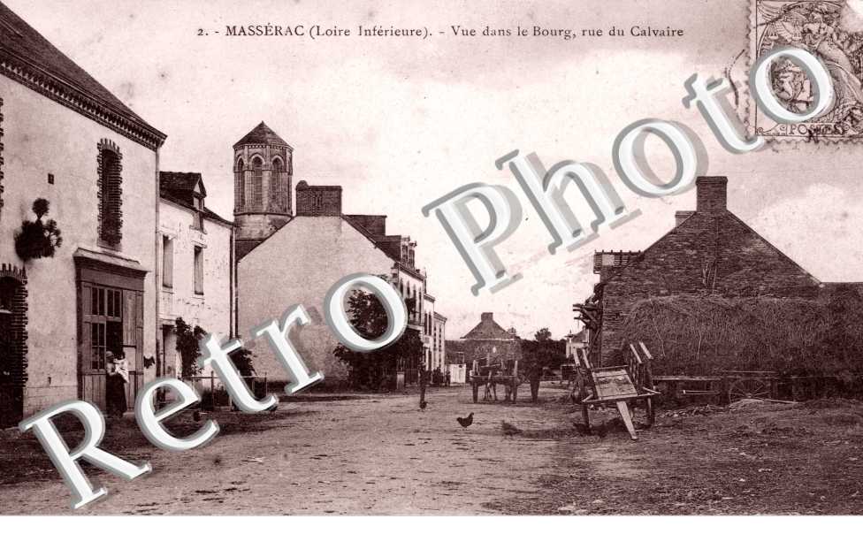 vue dans le bourg, rue du Calvaire
