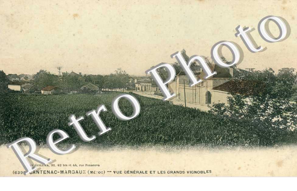 CANTENAC-MARGAUX vue generale et les grands vignobles