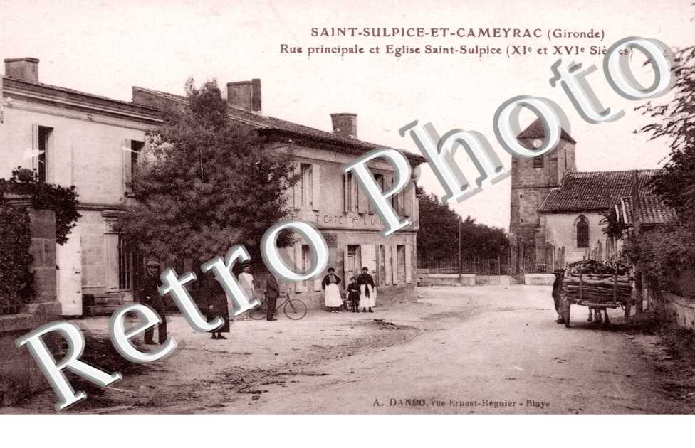 rue principale et eglise Saint-Sulpice