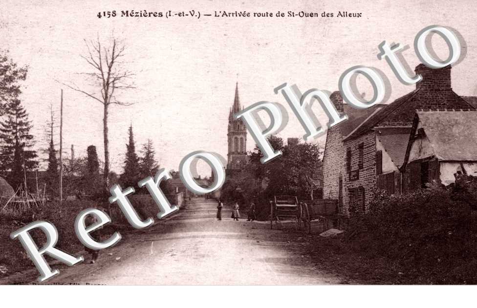 l&#039;arrivee route de Saint-Ouen des Alleux