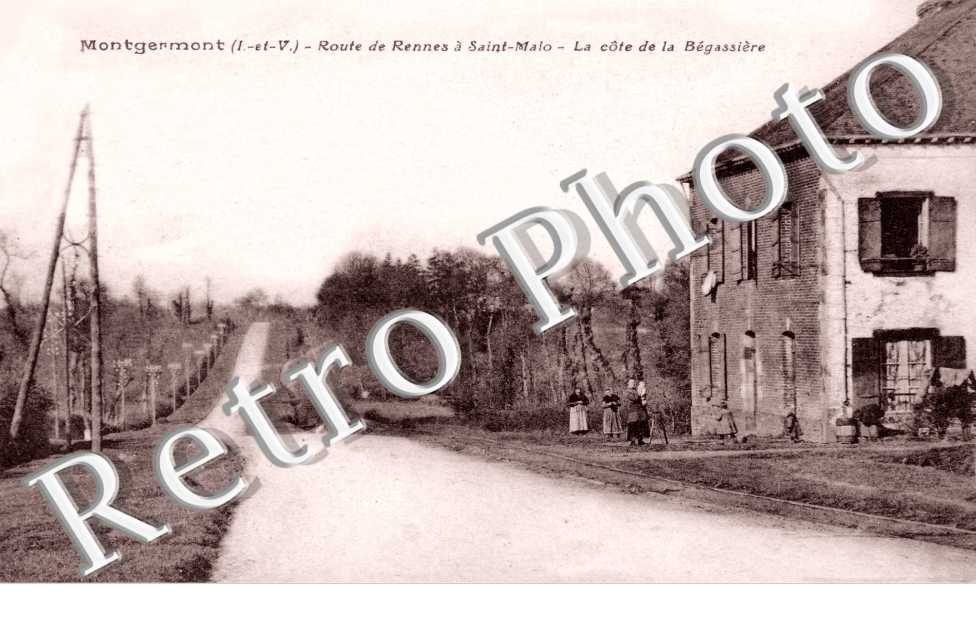 Route de Rennes a Saint-Malo La cote de la Begassiere
