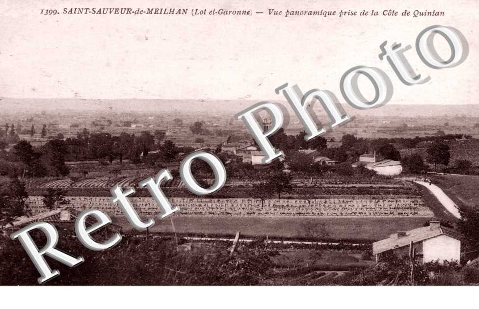 vue panoramique prise de la cote de Quintan