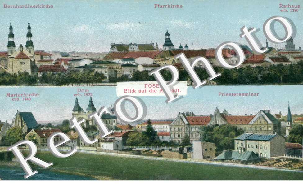 Posen - Pfarrkirche, Rathaus ...