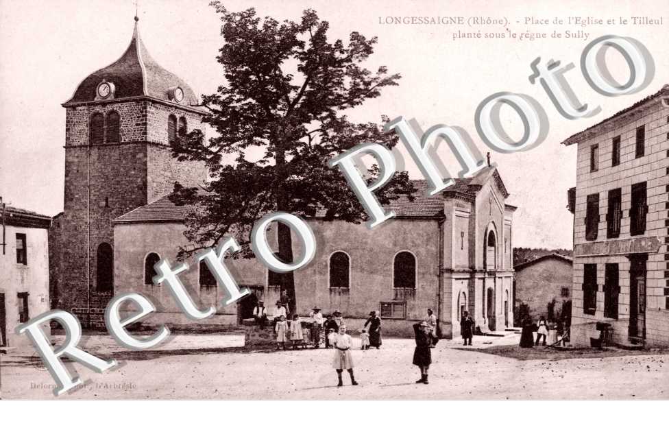 place de l'eglise et le Tilleul