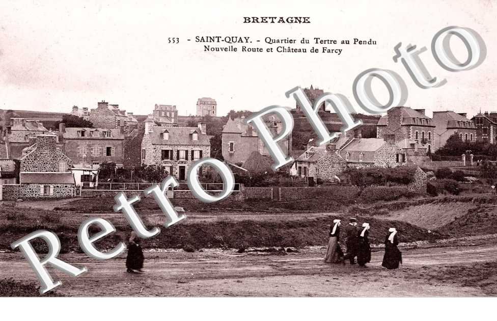 quartier du tertre au Pendu - nouvelle route et chateau de Farcy