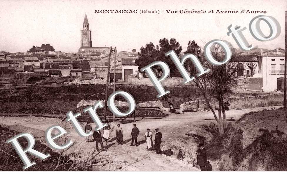 Vue generale et avenue d&#039;Aumes