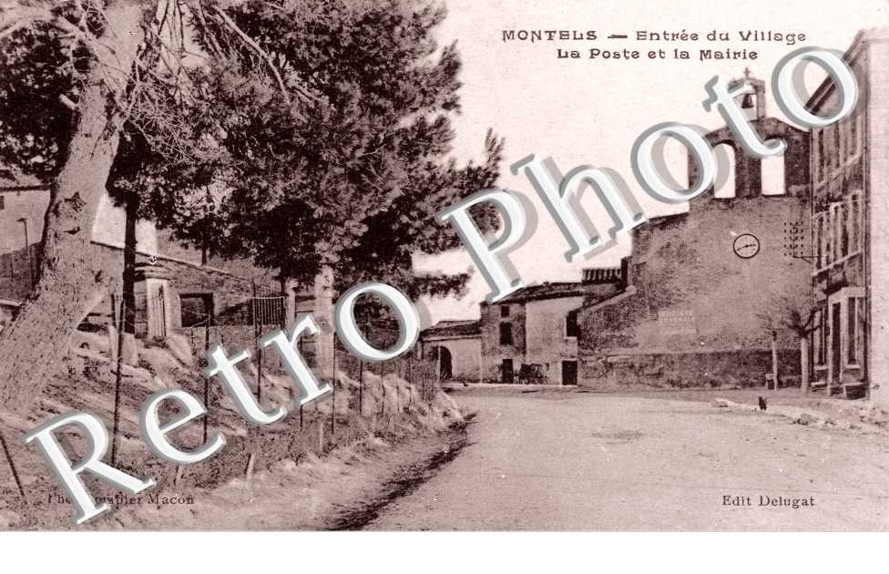 entree du village La Poste et la Mairie