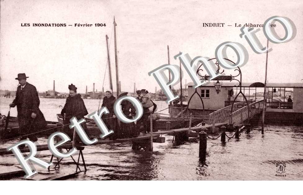 Indret Le debarcadere Les inondations Fevrier 1904