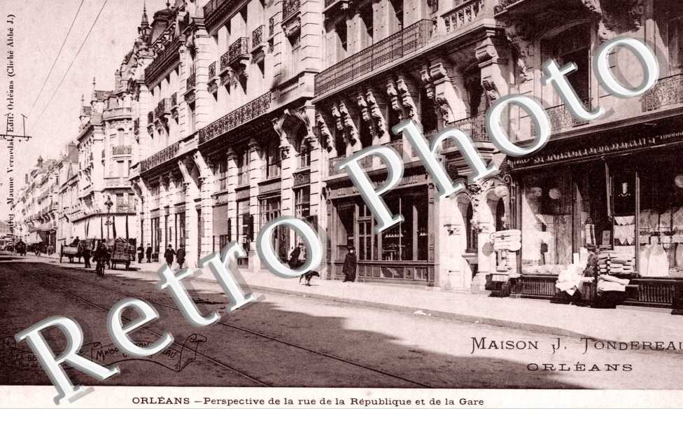 Perspective de la Rue de la Republique et de la Gare