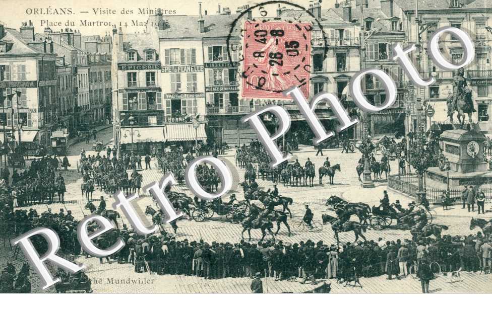 Visite des Ministres - Place du Martroi - 14 mai 1900