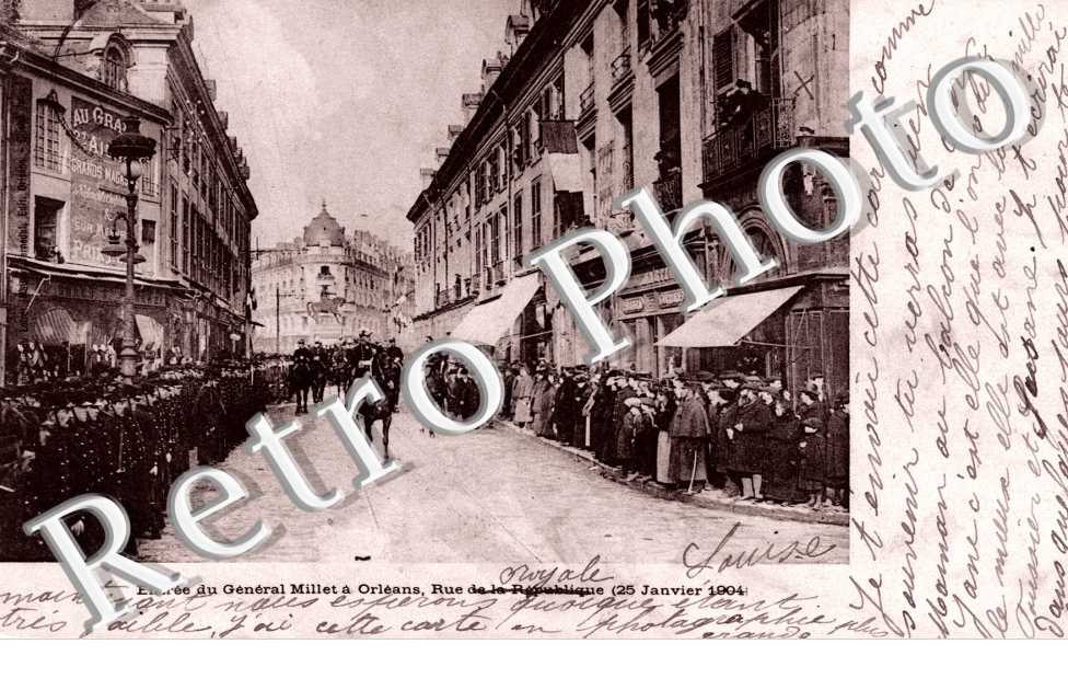 Entree du Gal Milet - 25 Janvier 1904