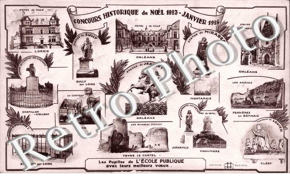 Concours Historique de Noël 1923 - les Pupilles de l&#039;Ecole Publique