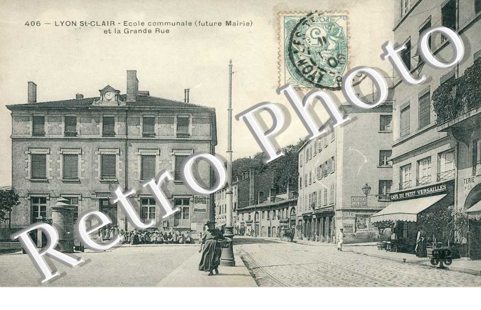 Saint Clair - Ecole Communale et la Grande Rue