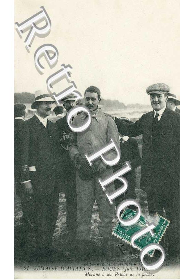 SEMAINE D'AVIATION juin 1910 Morane à son retour de la Flèche