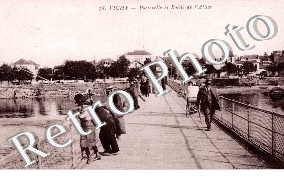 passerelle et bords de l'Allier