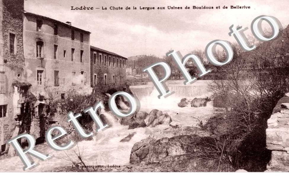 la Chute de la Lergue aux Usines de Bouldous et de Bellerive