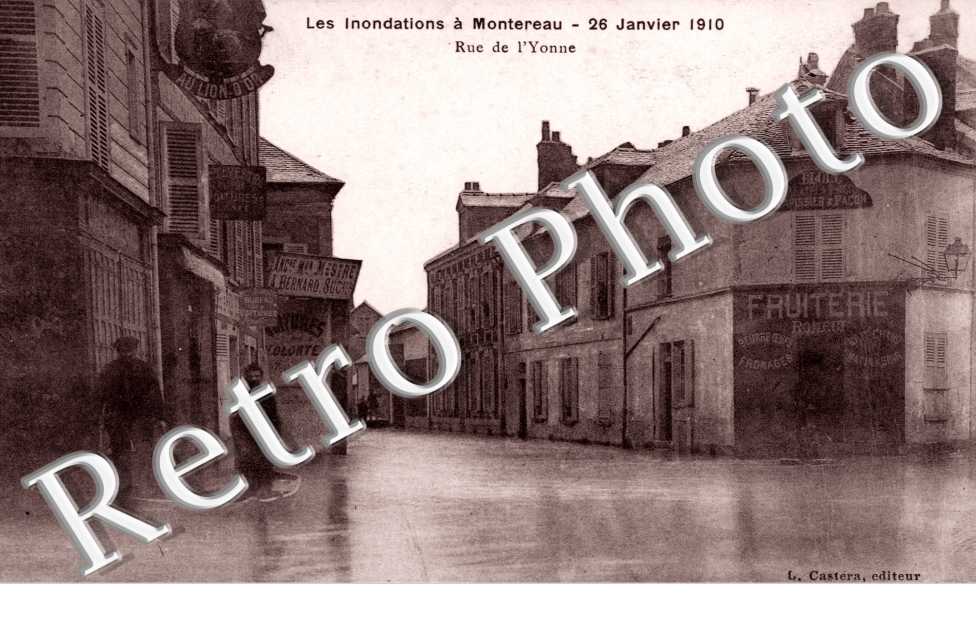 rue de l'Yonne - Inondations 26 janvier 1910