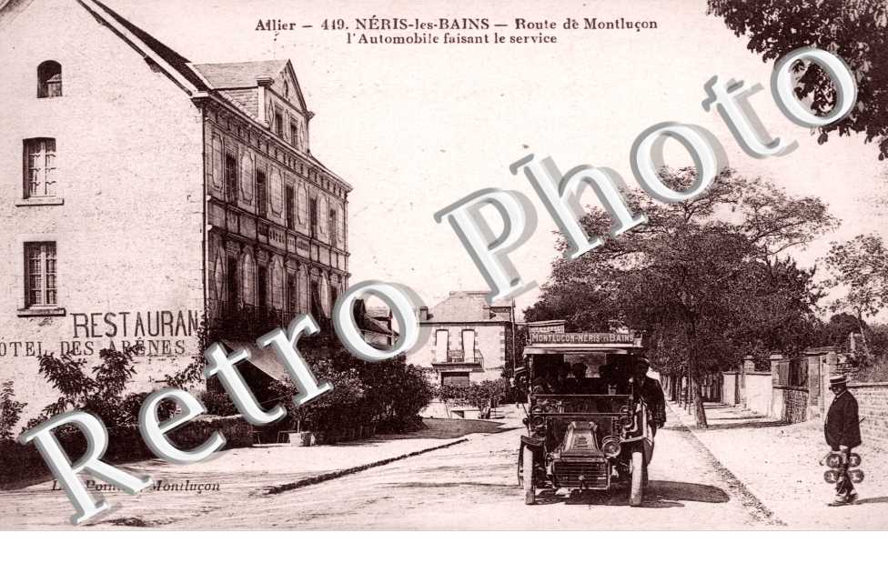 Route de Montlucon l&#039;automobile faisant le service