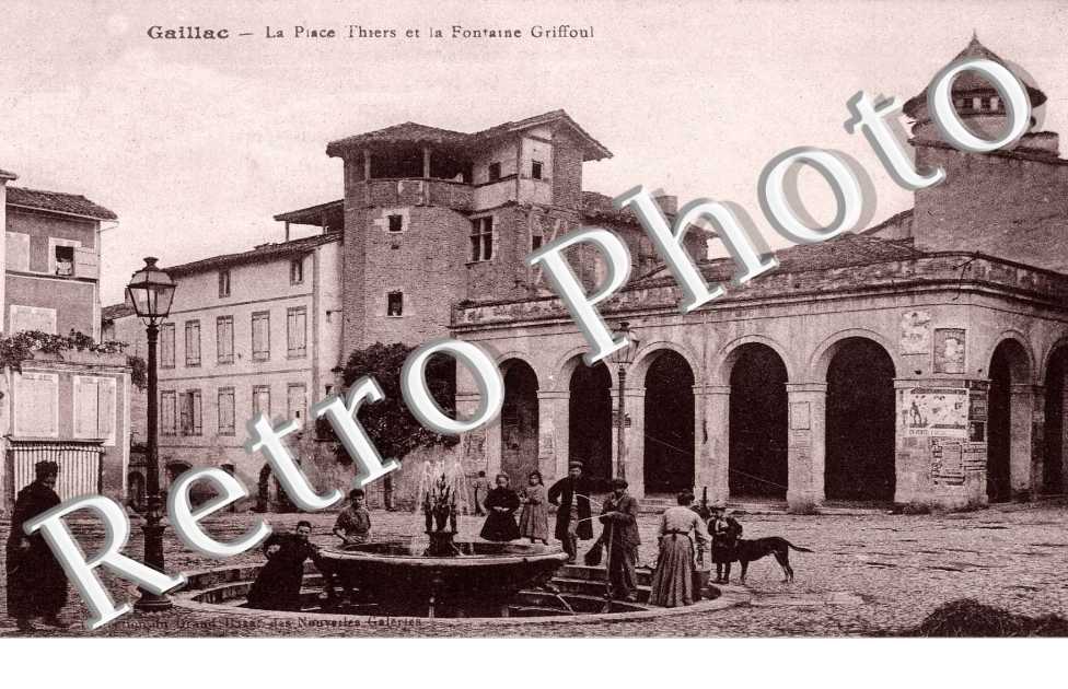 La place thiers et la fontaine Griffoul