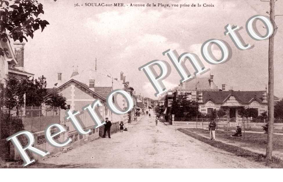 avenue de la plage, vue prise de la Croix
