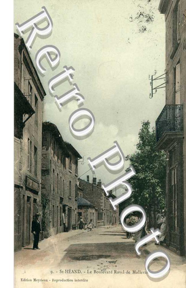 le boulevard Ravel de malleval - carte couleur