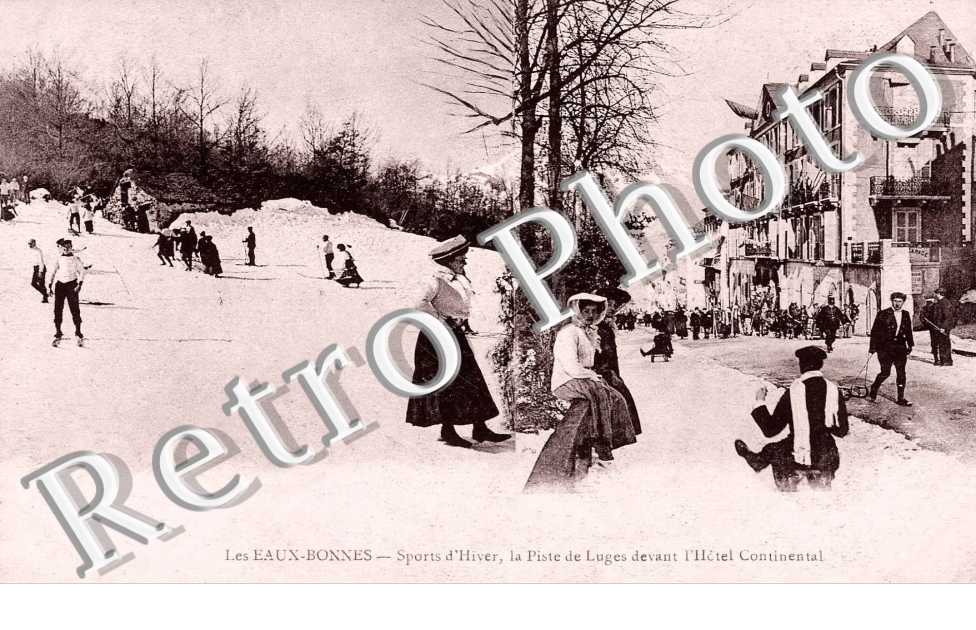 la Piste de luges devant l&#039;Hotel Continental