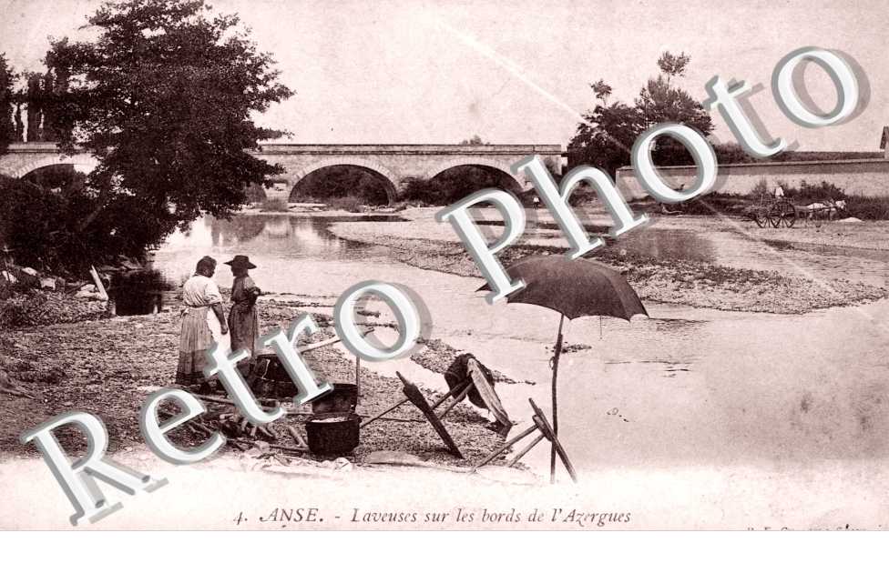 Laveuses sur les bords de l'Azergues