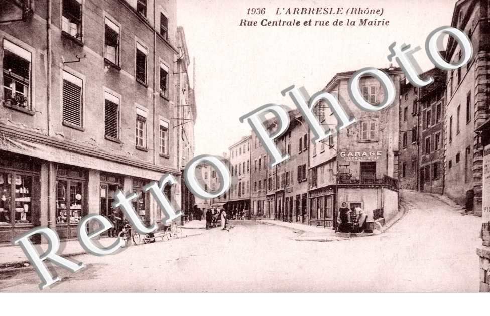 la Rue Centrale et la Rue de la Mairie