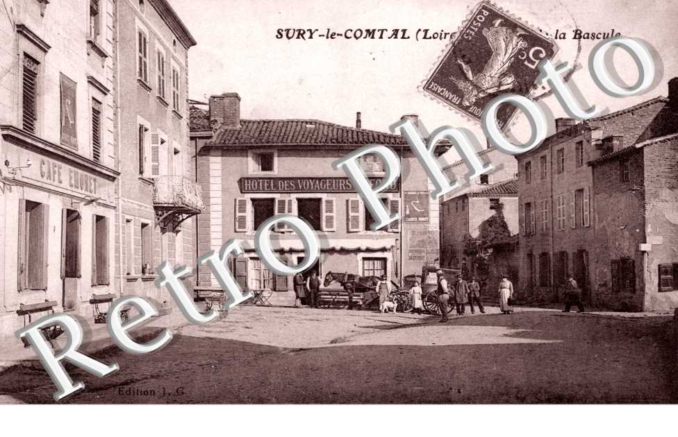 Place de la Bascule, Hotel des Voyageurs Lafond