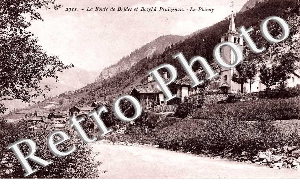 la route de Brides et Bozel a Pralognan  -  Le Planay
