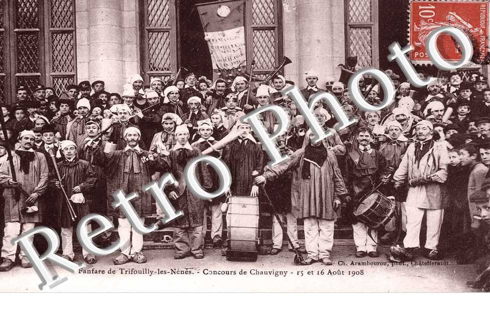FANFARE DE TRIFOUILLY LES NENES 15 ET 16 AOUT 1908