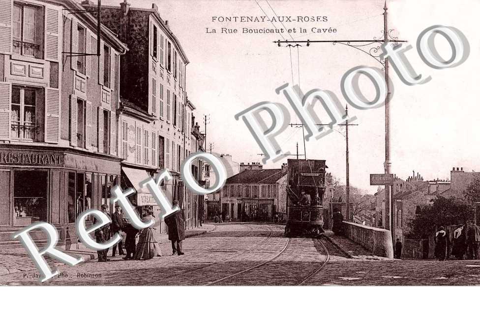 La rue Boucicaut et la cavee - tramway