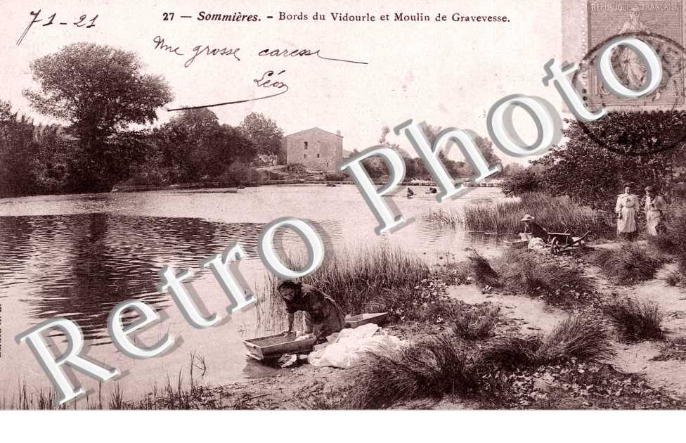Bords du Vidourle et Moulin de Gravesse