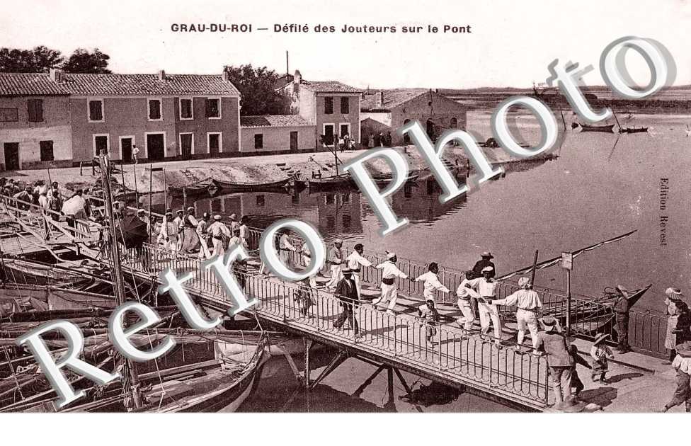 Defile des joueurs sur le pont