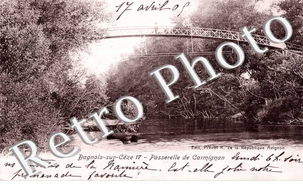 passerelle de Carmignan.