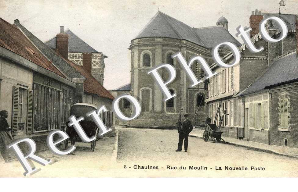 Rue du moulin - La nouvelle poste (couleur)
